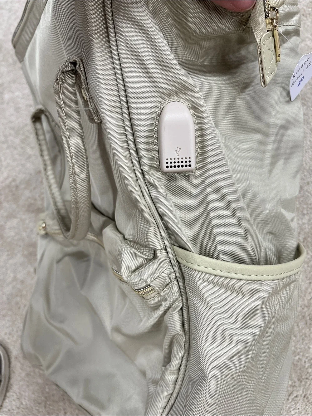 KROSER Light Beige Women's Backpack Tote - Everyday Carry